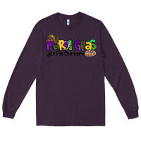 Plum mardi gras girl to the core Long Sleeve Tee - CowGirlArtShop