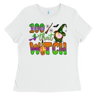 White 100  that witch Ladies Tee - BundleAndBundleShop