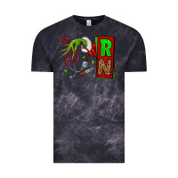 Cloud Black Christmas Character  Nurse Vintage Tee - NancyCooperArtShop