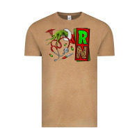 Vintage Camel Christmas Character  Nurse Vintage Tee - NancyCooperArtShop