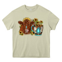 Mossy sunflower coffee cup red angus gemstone Heavy Core Tee - JahusDesignShop
