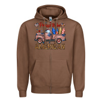 Chestnut proud to be american truck Zipper Hoodie - BundleAndBundleShop