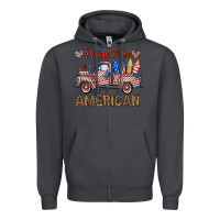 Smoke proud to be american truck Zipper Hoodie - BundleAndBundleShop