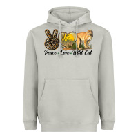 Moon Dust Peace Love Wild cat Heavyweight Hoodie - LillyAllenDesigns