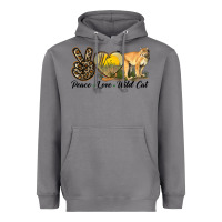Storm Peace Love Wild cat Heavyweight Hoodie - LillyAllenDesigns