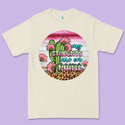 My Students Are On Point Round Earring Premium Tee Designed By Bundleandbundleshop
