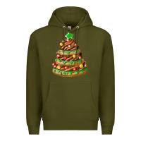 Army Green chocolate christmas cookie cake Premium Hoodie - FaDigitalArtStudio