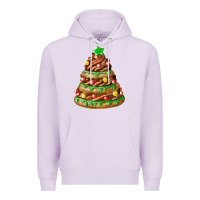 Lilac chocolate christmas cookie cake Premium Hoodie - FaDigitalArtStudio