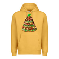 Mustard chocolate christmas cookie cake Premium Hoodie - FaDigitalArtStudio