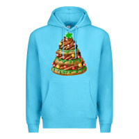 Ocean Blue chocolate christmas cookie cake Premium Hoodie - FaDigitalArtStudio