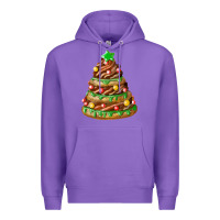Purple chocolate christmas cookie cake Premium Hoodie - FaDigitalArtStudio