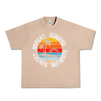 Burro sunrise sunburn sunset repeat retro vintage gift vacation t shirt Urban Heavy Tee - tuanDangUi