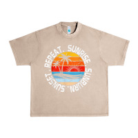 French Oak sunrise sunburn sunset repeat retro vintage gift vacation t shirt Urban Heavy Tee - tuanDangUi