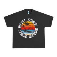 Pigment Black sunrise sunburn sunset repeat retro vintage gift vacation t shirt Urban Heavy Tee - tuanDangUi