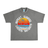 Tornado sunrise sunburn sunset repeat retro vintage gift vacation t shirt Urban Heavy Tee - tuanDangUi