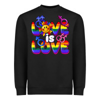 Black Love is love Heavyweight Sweatshirt - FaDigitalArtStudio
