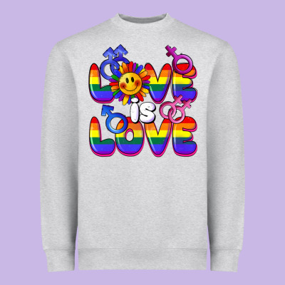 Love Is Love Heavyweight Sweatshirt Designed By Fadigitalartstudio