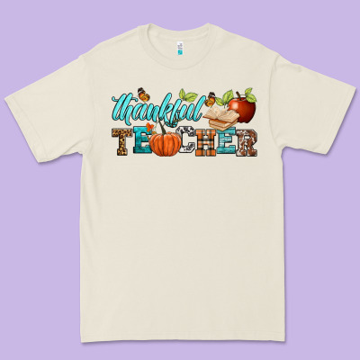 Thankful Teacher Premium Tee Designed By Bundleandbundleshop