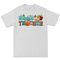 Dove Grey thankful teacher Premium Tee - BundleAndBundleShop