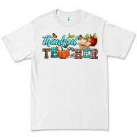 White thankful teacher Premium Tee - BundleAndBundleShop