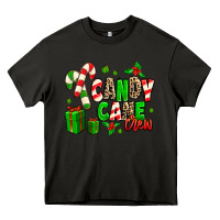 Asphalt Candy Cane Crew Heavy Core Tee - MaliasSmallBusiness