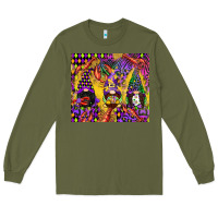 Army Green mardi gras gnome Long Sleeve Tee - CowGirlArtShop