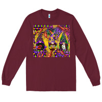 Burgundy mardi gras gnome Long Sleeve Tee - CowGirlArtShop
