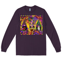 Plum mardi gras gnome Long Sleeve Tee - CowGirlArtShop