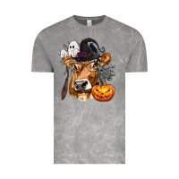 Cloud Rock Boo Heifer Cow Halloween Vintage Tee - texasbilliewilder