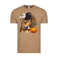 Vintage Coffee Boo Heifer Cow Halloween Vintage Tee - texasbilliewilder