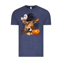Vintage Denim Boo Heifer Cow Halloween Vintage Tee - texasbilliewilder
