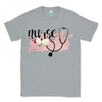 Heather Grey Nurse Floral Classic Tee - Bettercallsaul