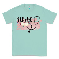 Seafoam Nurse Floral Classic Tee - Bettercallsaul
