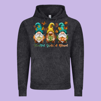 Thankful Grateful Blessed Vintage Hoodie Designed By Nancycooperartshop