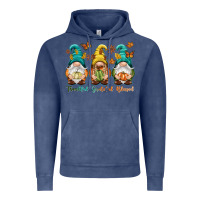 Vintage Denim Thankful grateful blessed Vintage Hoodie - NancyCooperArtShop