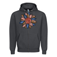 Smoke american sunflower Zipper Hoodie - BundleAndBundleShop
