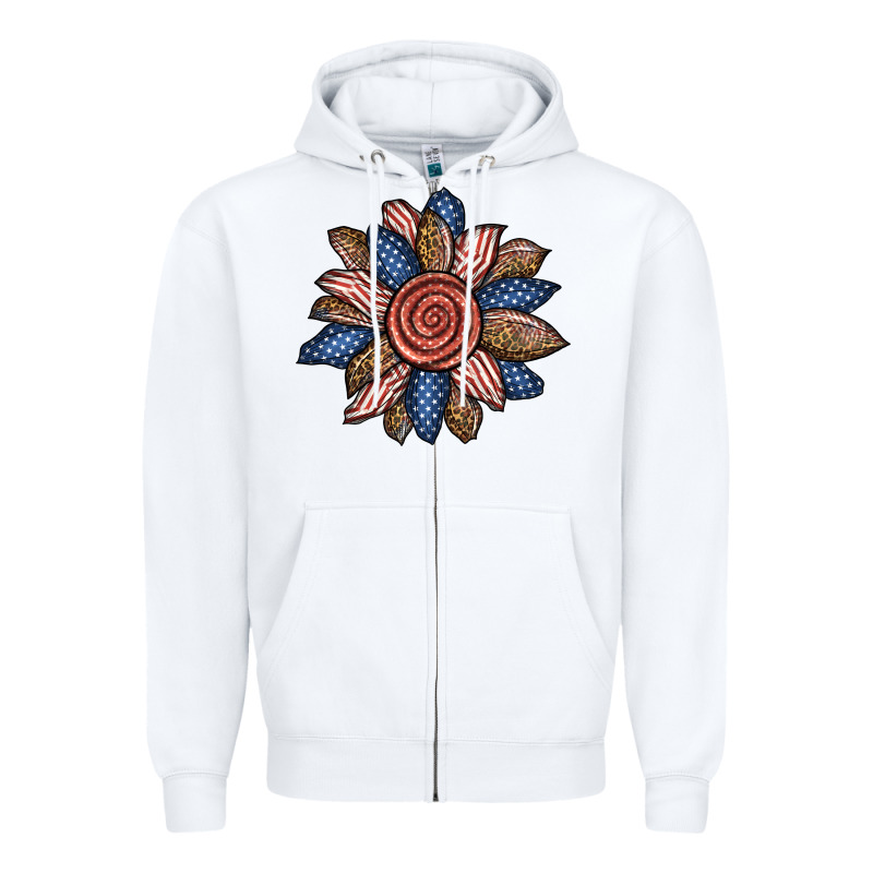 American Sunflower Zipper Hoodie by BundleAndBundleShop | Teevron