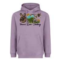 Peace Love Donkey Heavyweight Hoodie | Teevron
