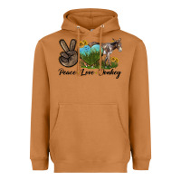 Meerkat Peace Love Donkey Heavyweight Hoodie - LillyAllenDesigns