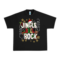 Black Jingle bell rock Urban Heavy Tee - NancyCooperArtShop