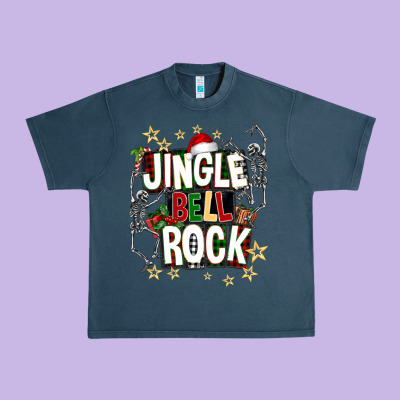 Jingle Bell Rock Urban Heavy Tee Designed By Nancycooperartshop