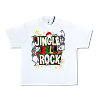 White Jingle bell rock Urban Heavy Tee - NancyCooperArtShop