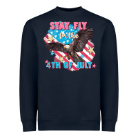 Navy Stay fly for the 4th of July Heavyweight Sweatshirt - FaDigitalArtStudio