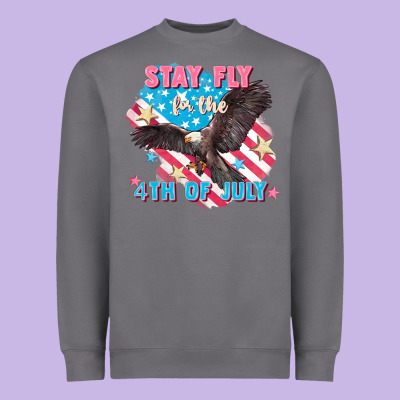 Stay Fly For The 4th Of July Heavyweight Sweatshirt Designed By Fadigitalartstudio