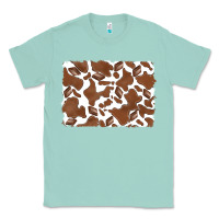 Seafoam distressed chocolate milkshake cowhide Classic Tee - RanaPortraitStore