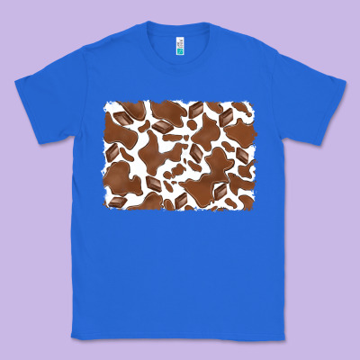 Distressed Chocolate Milkshake Cowhide Classic Tee Designed By Ranaportraitstore