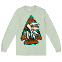 Matcha indian headdress arrowhead Long Sleeve Tee - Jasminsmagicworld