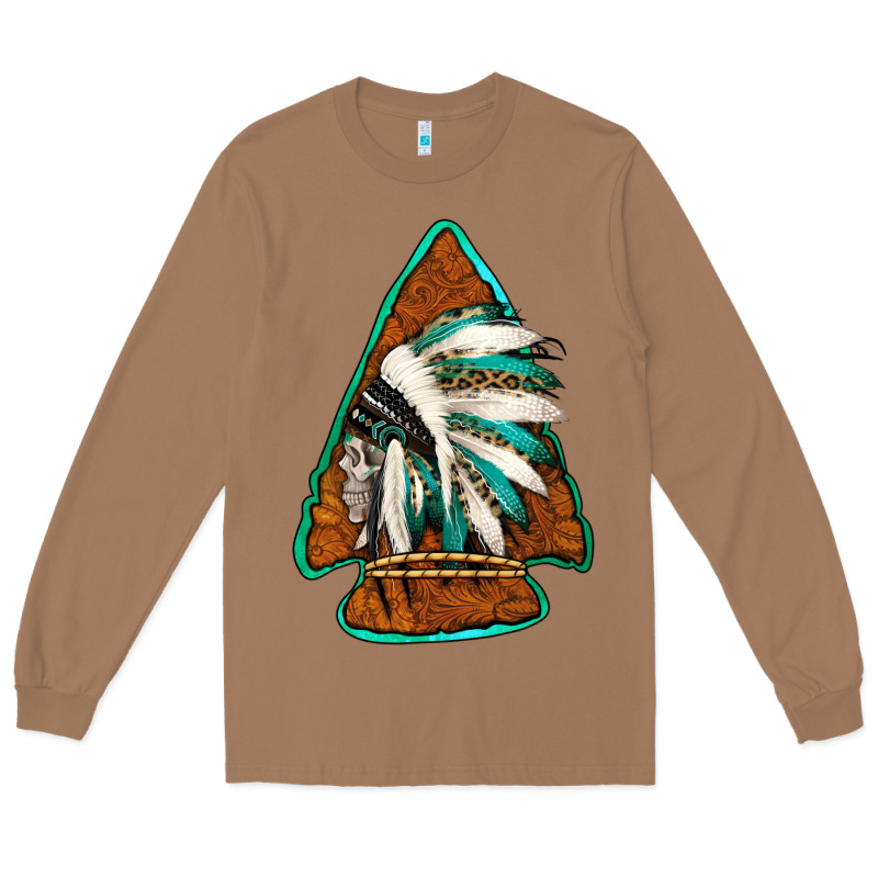 Indian Headdress Arrowhead Long Sleeve Tee by Jasminsmagicworld | Teevron