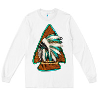 White indian headdress arrowhead Long Sleeve Tee - Jasminsmagicworld