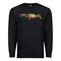Black Steelhead Trout Premium Sweatshirt - LillyAllenDesigns